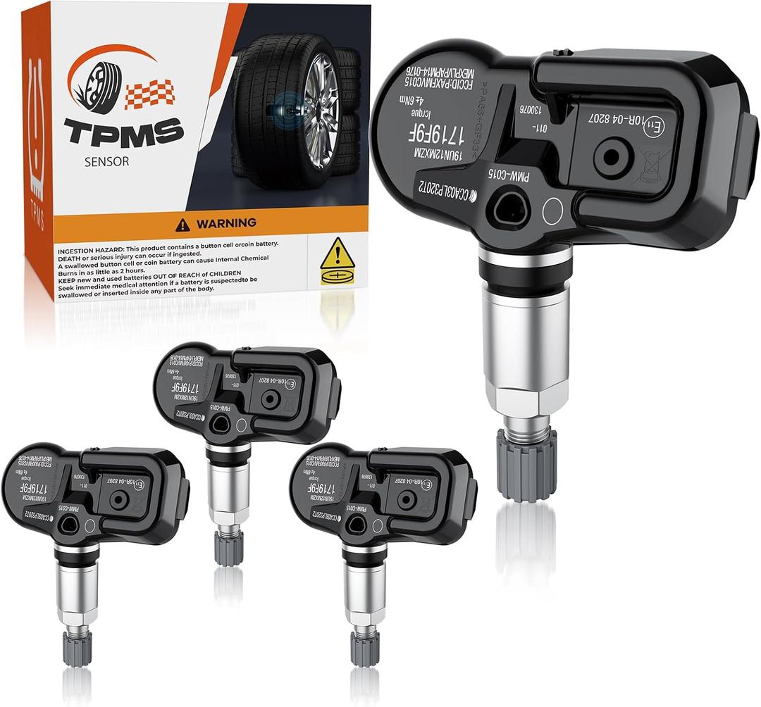 TPMS Tire Pressure Sensor for Toyota Lexus Scion, 315MHz Pre-Programmed Tire Pressure Monitoring System Sensors Carmy Corolla Highlander Sienna Replacement PMV-107J, 42607-33021 4pcs