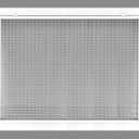 18" x 14" Cube Core Eggcrate Return Air Filter Grille for 1" Filter - Aluminum - White [Outer Dimensions: 20.5" x 16.5]