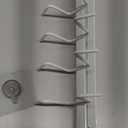 Tumbler Lid Organizer, Space Saving Water Bottle Lid Organizers Under Cabinet Cup Lid Organizers Multi-Purpose Hook for Kitchen Organizer and Storage (White)