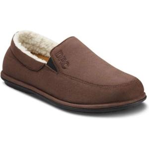 Dr. Comfort Men's Relax Therapeutic Slippers (10 Wide, Chocolate)