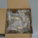 Gold Taper Candle Holder Set of 12, Hewory Short Skinny Brass Candlestick Holders, Vintage Small Low Metal Candles Sticks for Wedding Centerpieces Christmas Birthday Party Holiday Dinning Table Decor