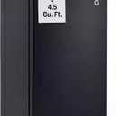 4.5 Cu. Ft. Compact Refrigerator | Single Door Mini Fridge with Energy-Efficient & Quiet Operation | for Dorm, Office, Bedroom, Kitchen, Bar Use with Adjustable Shelves
