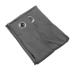 Blackout Curtains with Eyelets, Punch, Thermal Insulated, Room Darkening Curtains for Bedroom and Living Room 2 Pack. Grey 34"x46"