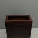 2.3 Gallons Rectangular Wooden Trash Can | Trash Can with Bin Liners | Decorative Waste Basket | Recycling Bin for Bathroom | Natural Wood Finish Basket for Kitchen | Paper Basket for Office (Mahogony)