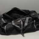 Black Duffel Bag with Quick Folding Feature for Gym and Sports