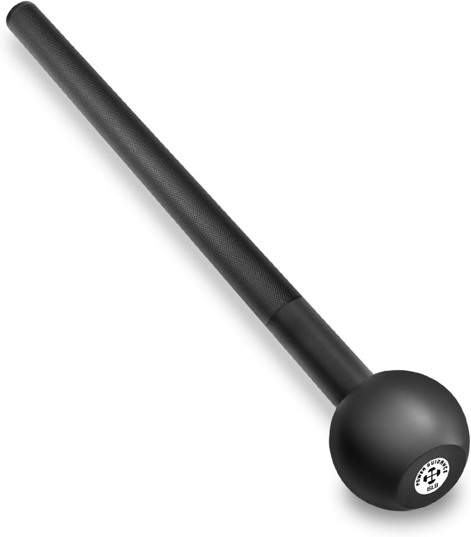 POWER GUIDANCE Steel Mace Macebell Cast Iron Training Full Body Workout, Shoulder, Core Strength, Muscles, Joints (7lb to 25lb)