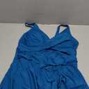 Blooming Jelly Women Plus Size Swim Dress Swimsuit One Piece Tummy Control Bathing Suits Modest Criss Cross Swim Suits (XX-Large Plus, Blue)