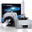D1S Xenon HID Bulbs, 6000K 35W Cool White High/Low Beam 66144 66140 85140 85415 Replacement Bulb, Easy Installation, Pack of 2