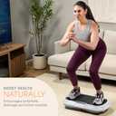 Lifepro Waver Vibration Plate Exercise Machine High-Intensity Vibration Plate for Lymphatic Drainage Full-Body Workout Vibrating Platform with Loop Bands Fitness Equipment for Strength & Toning