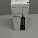 Water Flosser for Teeth Cleaning, 300ML Portable Cordless Oral Irrigator with DIY Strength, 4 Modes, IPX7 Waterproof & 30-Day Battery, 2-Min Smart Timer for Home/Travel Dental Care (Black)