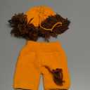 Hand Knitted Lion Costume for Boy Girl Adorable Newborn Photo Props Outfit for Showers Christmas and Holiday Photography Sessions