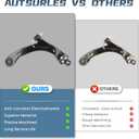 2 PCS Front Lower Control Arm with Ball Joint for Chevy Cobalt 2005-2010, HHR 2006-2011, for Pontiac G5 07-10, Pursuit 05-06, for Saturn Ion 03-07 Passenger Driver Side Suspension Kit K620301 K620302