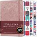 Legend Planner  Weekly & Monthly Life Planner to Hit Your Goals & Live Happier. Organizer Notebook & Productivity Journal. A5 (Rose Gold) (A5 (5.5'' x 8.3''))
