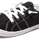 Women's Slip On Canvas Sneaker Low Top Casual Walking Shoes Classic Comfort Flat Fashion Sneakers 9