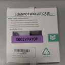 SUANPOT for Samsung Galaxy S21+/S21 Plus 6.7"(Non S21 6.2") with RFID Blocking Leather Wallet case Credit Card Holder, Flip Folio Book Phone case Shockproof Cover Women Men for S21 Plus case Purple