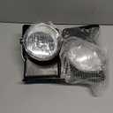 PIT66 Fog Lights, Compatible with 03-06 GMC Sierra 1500 2500 3500/07 GMC Sierra Classic(Not fit for Denali|C3 Models) Fog Lamp Assembly Left/Right Clear Lens + Wire Harness (Clear(Basic Style))