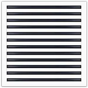 BUILDMART - 24x24 Modern AC Vent Cover - Decorative White Aluminum Air Vent - Standard Linear Slot Diffuser - Heating and Cooling Register Grille for Ceiling, Walls & Floors - Texas Buildmart (Wood)