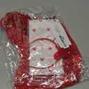 4 PCS Valentines Day Outfit Costume Accessories - Angel Wings | Heart Headband | Heart Sunglasses | Thigh High Stockings