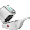 Upper Arm Blood Pressure Monitor for Home Use, Large Backlit LCD, Automatic Cuff Expands to 7.1"-16.5", One-Touch Barrel-Type Blood Pressure Monitors, Dual User 99x2 Memory, White