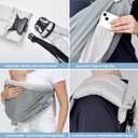 Baby Sling Carrier Newborn, Adjustable Easy Wearing Baby Nursing Warp Sling, New Mom Dad Soft Cotton Baby Front Holder Carrier for Infant Toddler Life Travel Essential Gifts (Mesh Grey)