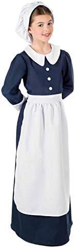 fun shack Florence Nightingale Costume Kids, Florence Nightingale Costume Girls, Civil War Nurse Costume Kids L
