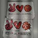 Basketball Gifts for Women Coach Birthday Christmas Gift for Basketball Fans Friends Players Team Gifts Peace Love Makeup Bag 2 Pack