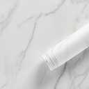 Instant Granite Premium 36” x 144” Kitchen Countertop Vinyl Laminate Cover | Easy Installation | Displays No Seams | Peel & Stick | Durable Self-Adhesive | Marble Design | Honed White (6ft.)