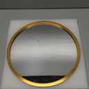 Itrue 12 Inch Small Round Wall Mirror, Gold Metal Frame Decorative Circle Mirror with Wall Mount Hook for Bathroom Bedroom Entryway  Accent Mirror, Not Full Size