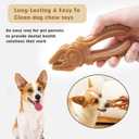 Dog Chew Toys, Aggressive chewer toy for Medium& Large dogs, Made of real pine wood and durable Food-Grade nylon, with Tool Shape Design for Dental Cleaning and Long-Lasting Chewing (brown-Pliers)