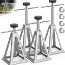 WELLUCK RV Stabilizers Jacks 4 Pack,Screw Jack Stands for RV Camper Travel Trailer Leveling,Aluminum,Single Support Up to 6000 Lbs, Adjustable from 11" to 17"