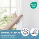 SORTTO No Hook Shower Curtain with Snap in Liner Set Waffle Shower Curtain for Bathroom Hotel Style Fabric Waterproof Inner Liner71" W x 74" H, White