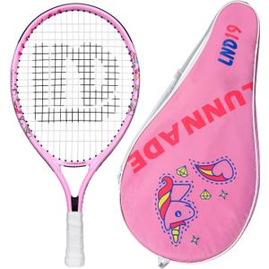 Tennis Racket for Kids Junior, 19/21/23/25 Inch Youth Tennis Racquet with Cover, Suitable for Beginner Boys and Girls Age 3-12