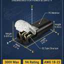 100pcs Double Wire Plug in Connector Quick Connect Lock-Buckle Terminal Snap-On Block for 18-22 AWG Solid Stranded Cables Low Voltage LED Strip Lighting DIY Crafting 2 Pin