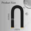 Peomeise 7.2FT Spandex Open Arch Backdrop CoverU-Shaped 2-Sided Backdrop CoverRound Top Chiara Stand Cover for Birthday Party Wedding Ceremony Baby Shower DecorationBlack