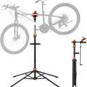 VEVOR Bike Repair Stand, 4-Leg Steel Bicycle Repair Stand, 42.5"-74.8" Adjustable Height Bike Maintenance Work Stand with Magnetic Tool Tray, Foldable Bike Service Stand for Home, Shop (Max 80 Pounds)