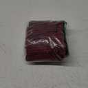 Simplebrand Red Sheer Panels 72 Inches Long 2 Panels for Living Room, Rod Pockets Airy Window Treatments Voile Sheer White Curtains Panels Lightweight for Front Back Patio Glass Door, 42" Width, Burgundy