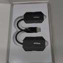 EPISTOLARY Wireless HDMI Transmitter and Receiver, HDMI Extender 165FT Long Range,Plug and Play, Support 2.4/5GHz for Streaming Video/Audio to TV/Monitor/Projector from PC/Camera/Laptop(Black)