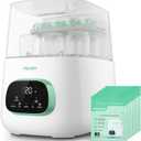 Bottle Washer Pro, All-in-One Baby Bottle Washer and Sterilizer & Dryer, Cleaning Machine for Bottles, Pump Parts & Baby Essentials, Effortless Care, Replaces Hand Washing (White)