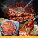 2 Pcs 36" Stainless Steel Wire Skimmer Long Handle Strainer Spoon