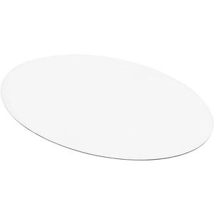 Clear Placemats Set of 2, USA Made, Safe, 13 x 19 Inch Oval, 2mm Thick Ultra Smooth Vinyl, Plastic Table Mat (Crystal)
