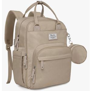 RUVALINO Diaper Bag Backpack-Multifunction Baby Travel Bag with Changing pad, Insulated Bottle Holders & Pacifier Case, Large Capacity, Waterproof, Clay