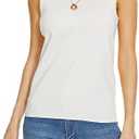 INKOFF Sleeveless Mock Neck Turtleneck Knit Tops Women Dressy Casual Sweater Vest Business Work Tank Size XL