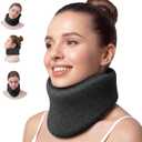 Multifunction 2-in-1 Cervical Brace & Airplane Neck Pillow Memory Foam for Post-Op, Neck Strain & Chronic Head Drooping Adjustable Velcro Relieves Pain & Pressure
