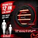 Yalikop 12 Inches Wheels Wall Display, LED Lighted Tire-Shaped Wooden Display Shelf with Wall Mount or Desk Placement, Toy Car Shelves for Collectors Race Car Room Decor (Natural)