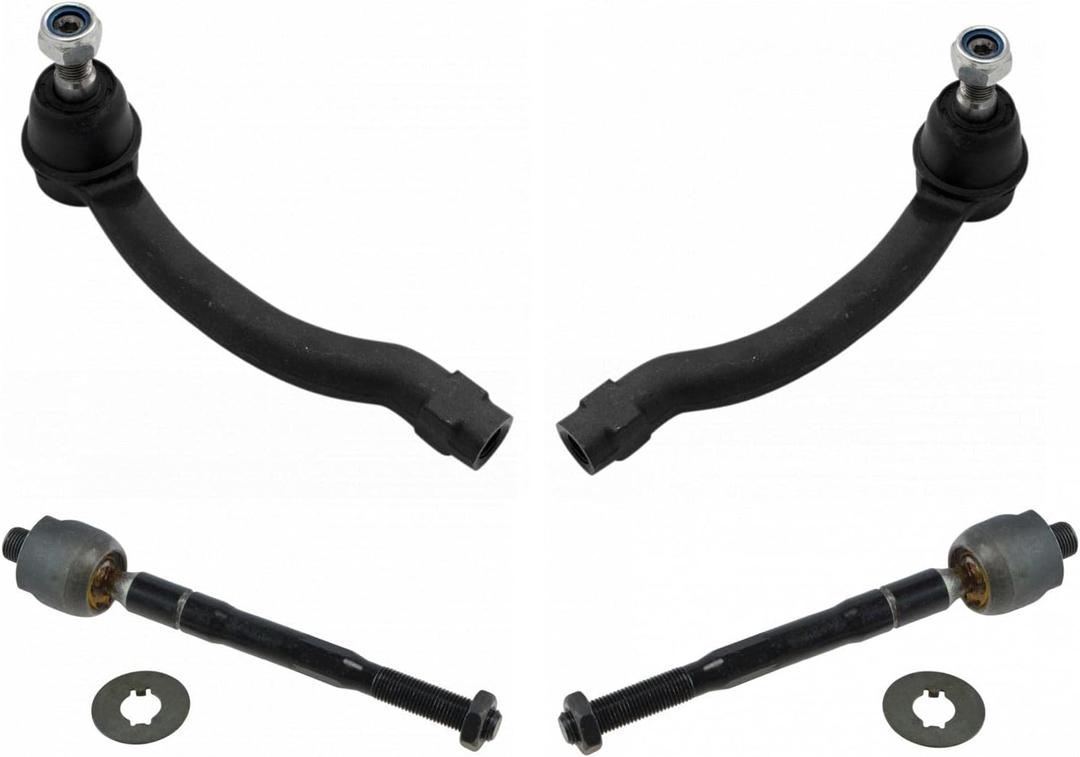 TRQ Front Tie Rod Set Compatible with 2007-2013 Acura MDX