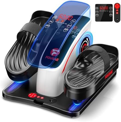 Under Desk Elliptical Machine, Ellipse Leg Exerciser as Seen on TV with 15 Adjustable Speeds Electric Seated Pedal Exerciser for Seniors with Remote Control Leg Exerciser While Sitting for Home Office