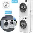 Kiss Core 29 inch Washer Dryer Stacking Kit, Universal Stacking Kit for Washer and Dryer, Adjustable 29"/28"/27"/26"/25"/24" Washer and Dryer Stacking Kit with Ratchet Strap