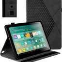 Premium Leather Folio Case for DM 10 Tablets (13th/11th Gen, 2025/2023/2021) - Auto Wake/Sleep, Multi-Angle Stand, Card Slots & Military-Grade Protection(Black)