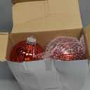 4in Large Christmas Ornaments Shatterproof Christmas Ball Ornaments Giant Xmas Tree Decoration Decorative Hanging Mercury Balls for Party,Home,Holiday (Red,6pc)