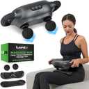 Lunix LX26 2-Head Professional Deep Tissue Massage Gun, Chiropractic Massager, FSA HSA Eligible, Body Sport Vibrating Back Massager Machine for Pain Relief
